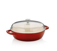 KELA Marmite Calido en fonte rouge ronde 16,0cm 28,0cm 3,8l