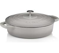 KELA Cocotte en fonte avec couvercle Calido 28 cm gris clair KL-12611