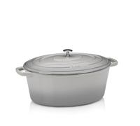 KELA Cocotte Calido 9,3l ovale 36x29x15cm fonte gris clair