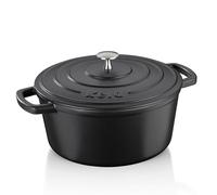 KELA Rôtissoire en fonte avec couvercle Calida 26 cm noir KL-12472