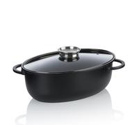 kela Cocotte ovale 8 litres ATURA, Dutch Oven, Cocotte en fonte avec couvercle Induction, fonte d'aluminium à revêtement céramique, sans PFAS