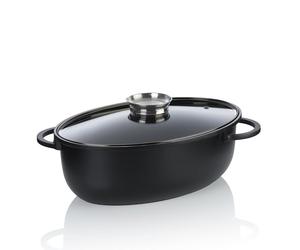 kela Cocotte ovale 8 litres ATURA, Dutch Oven, Cocotte en fonte avec couvercle Induction, fonte d'aluminium à revêtement céramique, sans PFAS