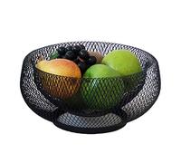 Kela Corbeille à fruits Marlo – Élégante métal maille fine Ø 28,5 cm – Noir