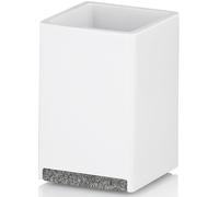 Kela Cube gobelet pour brosses à dents blanc 23692