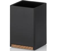 Kela Cube gobelet pour brosses à dents noir-marron 23687