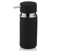 kela Distributeur de Savon 300 ML per, Distributeur de Savon Noir céramique, Surface antidérapante, Flacon Pompe, Distributeur de Produit à Vaisselle, Matt
