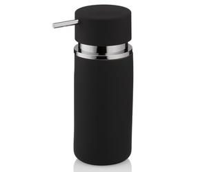 kela Distributeur de Savon 300 ML per, Distributeur de Savon Noir céramique, Surface antidérapante, Flacon Pompe, Distributeur de Produit à Vaisselle, Matt