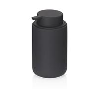 kela Distributeur de Savon 300 ML Sana, Distributeur de Savon Noir céramique, Surface antidérapante, Flacon Pompe, Distributeur de Liquide Vaisselle, Mat