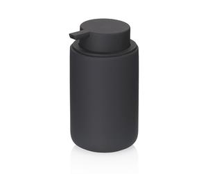 kela Distributeur de Savon 300 ML Sana, Distributeur de Savon Noir céramique, Surface antidérapante, Flacon Pompe, Distributeur de Liquide Vaisselle, Mat