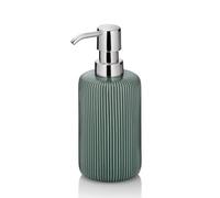 kela Distributeur de Savon 350 ML AVA, Distributeur de Savon Vert, céramique, Flacon Pompe, Distributeur de Liquide Vaisselle Rechargeable, Brillant