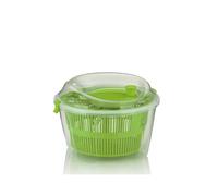 kela Essoreuse à Salade avec Couvercle 24,5cm, Rotation à Gauche et à Droite, Salad Spinner, passoire en Plastique pour essoreuse à Salade ou passoire pour légumes, Fruits, Penne, MAILIN, Vert
