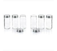Kela Bocaux à épices Fidelis 10859 en verre - Lot de 6