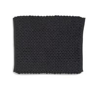 kela Marie Tapis de Bain antidérapant 55 x 65 x 2 cm Noir Lavable Polyester recy t Coton Structure tricotée