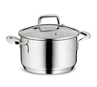 kela Marmite à viande 16 cm FLAVORIA, Marmite à induction 1,6 L, Couvercle en verre avec soupape d'échappement de la vapeur, graduation intérieure, petite marmite, sans revêtement