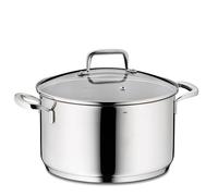 kela Marmite à viande 24 cm FLAVORIA, Marmite à induction 5,5 L, Couvercle en verre avec soupape d'échappement de la vapeur, graduation intérieure, Grande marmite, sans revêtement