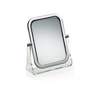kela Miroir de courtoisie avec grossissement Fiona 12,5 x 17 cm, 1-/3-fach, Miroir sur Pied, Acrylique, Miroir cosmétique, Miroir de Rasage rectangulaire