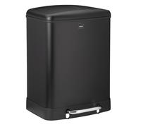 KELA Mülltrenner Davino silent close 2x12l 37x34cm H:50cm Edelstahl schwarz