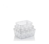 KELA Panier Alvaro set PP, blanc, 3pcs KL-23009