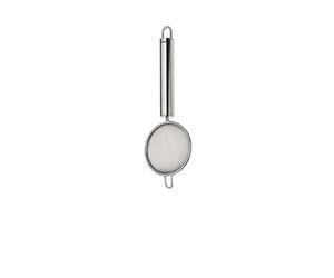 kela Passoire de cuisine en acier inoxydable 21,5 x 6 cm RONDO, petite passoire, passoire à café avec treillis métallique résistant au lave-vaisselle, brillant