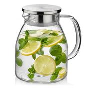 Kela - Pichet verre inox avec passoire