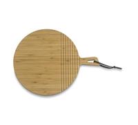 kela Planche à découper 32 x 2 cm COSMA, Planche de service avec poignée, Planche à découper ronde en bambou, Plateau de service, Planche en bois