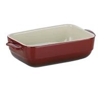 KELA Plat en céramique Malin - 32 x 19 x 6,5 cm - Rouge