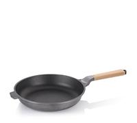 kela Poêle à frire 32 cm VITANA, Poêle à frire à induction, recyclable, Poêle avec Oil Control System, Fonte d'aluminium revêtue, Poignée en bois de hêtre