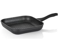 KELA Poêle à griller Stella Nova en fonte d'aluminium noir 28,0x28,0x6,0cm KL-12228