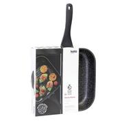 KELA Poêle à griller Stella Nova en fonte d'aluminium noir 28,0x28,0x6,0cm KL-12228