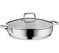 KELA Poêle en acier inoxydable avec couvercle 18/10 FLAVORIA 28 cm KL-10186