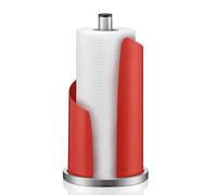 kela Porte-Rouleau de Cuisine Vertical, pour Rouleaux épais, Porte-Papier de Cuisine Hauteur 32 cm, Stella, Acier Inoxydable/métal Rouge
