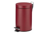 Kela poubelle à pédale Monaco 3 litres 26 x 17 cm acier rouge