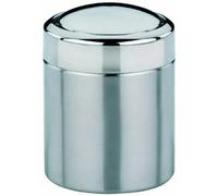 kela Seau à cosmétique 1,5l, mini poubelle de salle de bain avec couvercle basculant, plastique, ANO, petite poubelle de table inox mat