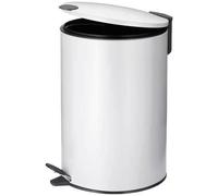 KELA Poubelle de salle de bain Mats - 12 L - 38 cm - Métal - Blanc