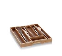 Kela Organisateur de couverts Kalma 7 compartiments en bambou extensible 33x28x5 cm marron 12012