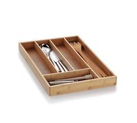 Kela Organisateur de couverts Kalma 12011 – bambou, 5 compartiments, 34 x 30 x 5 cm, marron