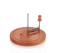 kela Râpe à fromage Tête de Moine avec couvercle 16 x Ø 22 cm, râpe à fromage Girolle ronde, râpe à chocolat, LUXUS, bois de hêtre
