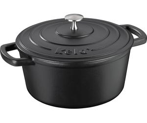 KELA Rôtissoire en fonte avec couvercle Calida 24 cm noir KL-12471