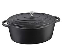 KELA Rôtissoire en fonte avec couvercle Calida 33x26 cm noir KL-12473