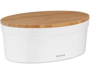 Kela Salena panetière 36.5x23.5x14 cm blanc 12064