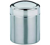 kela Seau à cosmétique 1,5l, mini poubelle de salle de bain avec couvercle basculant, plastique, ANO, petite poubelle de table inox mat