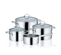 Kela Set de casseroles Cailin acier inoxydable 18/10 argent brillant 4pcs, 10969