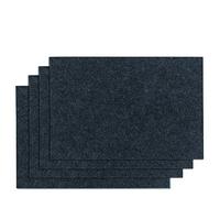 kela Set de Table 4 pièces ALIA, napperons 45 x 30 x 0,4 cm, Sets de Table en Feutre lavables, Gris foncé