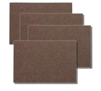 kela Set de Table 4 pièces ALIA, napperons 45 x 30 x 0,4 cm, Sets de Table en Feutre lavables, Marron