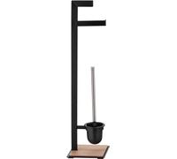 KELA set de toilette Chêne métal noir KL-24260