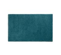 kela Tapis de Bain antidérapant 60 x 100 x 1,5 cm Maya Bleu pétrole Lavable Polyester recyclé Tapis de Bain Moelleux