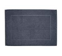 kela - Tapis de bain Lavinia 100 % coton biologique, 60 x 100 cm, bleu foncé