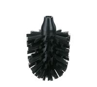 kela Tête de Brosse WC LA Brosse Soft, tête de Rechange pour Brosse de Toilettes, Poils en Nylon, tête de Brosse WC en Plastique Pet, Noir
