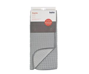 kela Vaisselle Tapis d'égouttage 50 x 38 cm RAPIDA, Égouttoir à vaisselle pour l'évier, tapis de rinçage gris