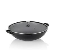 KELA Wok Calido fonte noire 4 litres hauteur 17cm Ø36 cm noir
